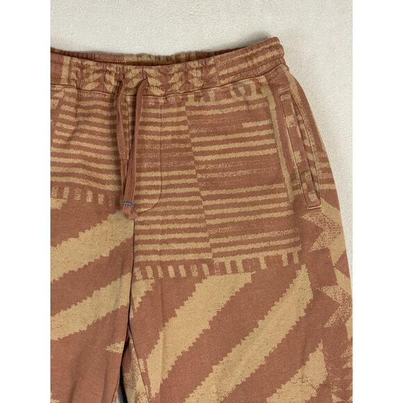 Stance Sweatpants Mens L Brown Geometric‎ Tapered Elastic Waist Fleece Jogger - Picture 2 of 12